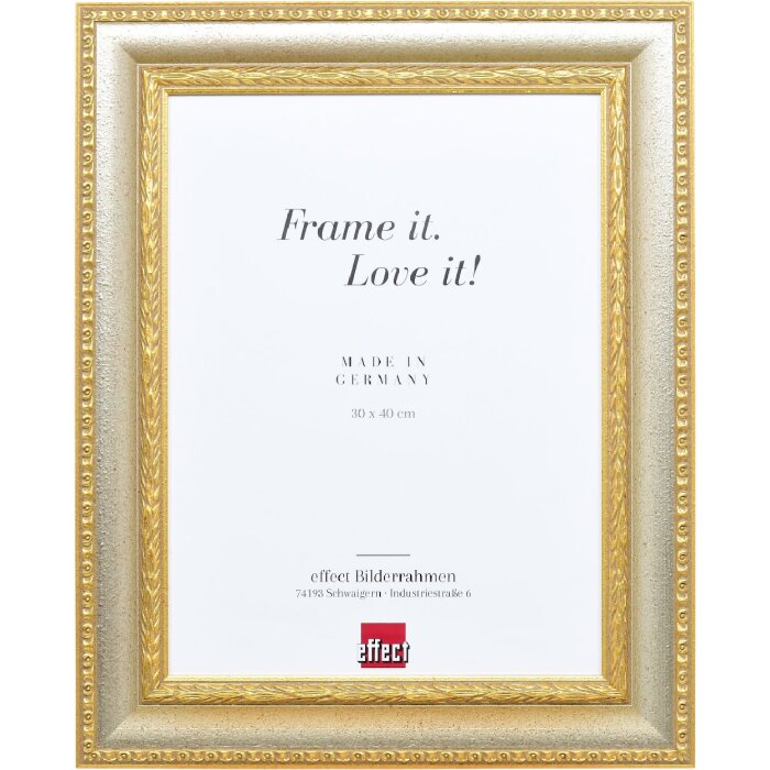 Oglindă perete Baroc Profil 31 argint 50x70 cm – ramă foto din lemn masiv