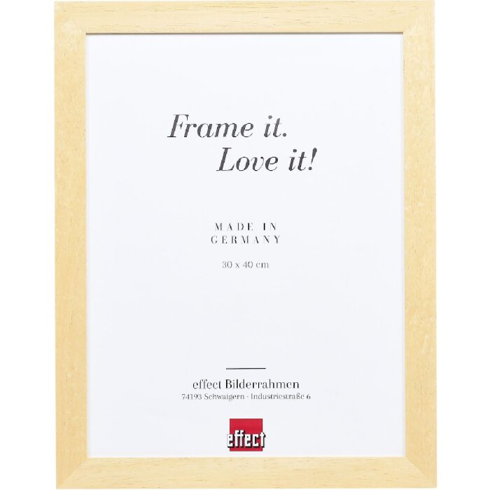 Sprijin pentru oglindă de perete Profil 55, lemn natural 21x29,7 cm