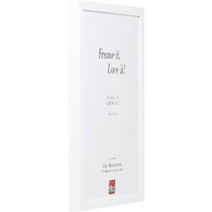 Spiegel din lemn masiv Profil 58 alb 10,5x14,8 cm