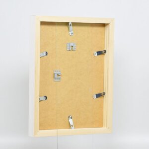 Effect Holzrahmen Profil 55 Trikotrahmen 50x70 cm weiß Kunstglas