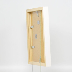 Efffect cadru din lemn profil 55 jersey cadru 60x90 cm alb arta sticla