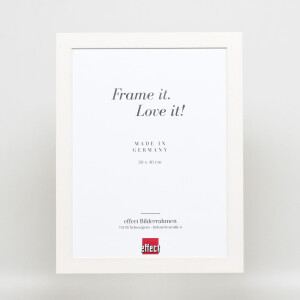 Efffect cadru din lemn profil 55 jersey cadru 60x90 cm alb arta sticla