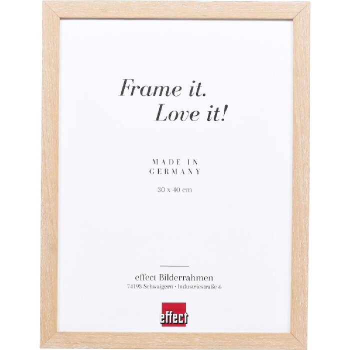 Rama foto Profil 54 din lemn de calăiște 50x65 cm cu sticlă acrilică de muzeu