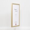 Effect Holzrahmen Top Cube 25x35 cm gold Acrylglas Museumsqualität