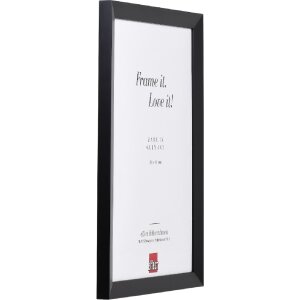 Rama foto Effect Top N neagră 15x20 cm, cu sticlă acrilică de calitate muzeală