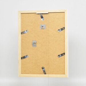 Efect cadru din lemn Top N alb 25x35 cm sticlă acrilică calitate muzeu