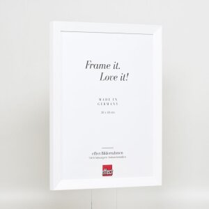 Efect cadru din lemn Top N alb 25x70 cm sticlă acrilică calitate muzeu