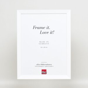 Efect cadru din lemn Top N alb 30x40 cm sticlă acrilică calitate muzeu