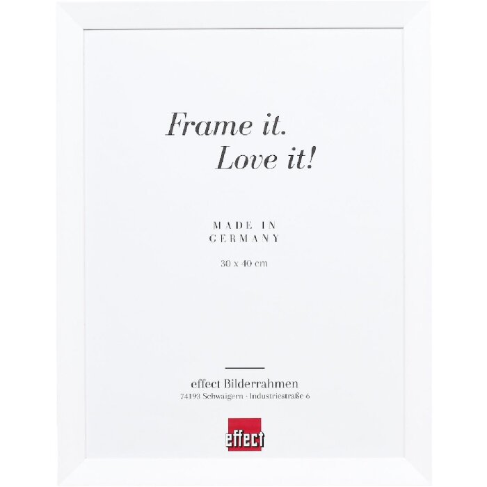 Rama foto Effect Top N albă 30x45 cm, cu acrilic muzeal