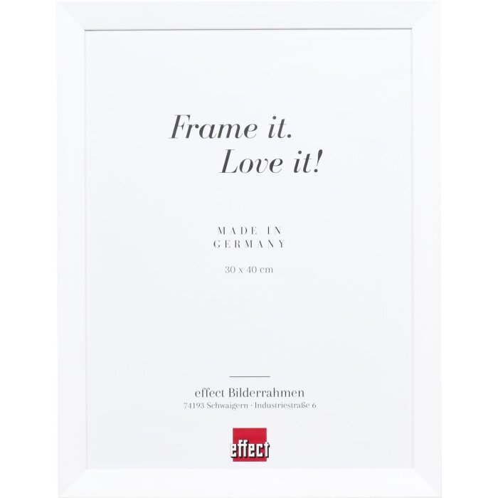 Effect Holzrahmen Top N weiß 35x50 cm Acrylglas Museumsqualität