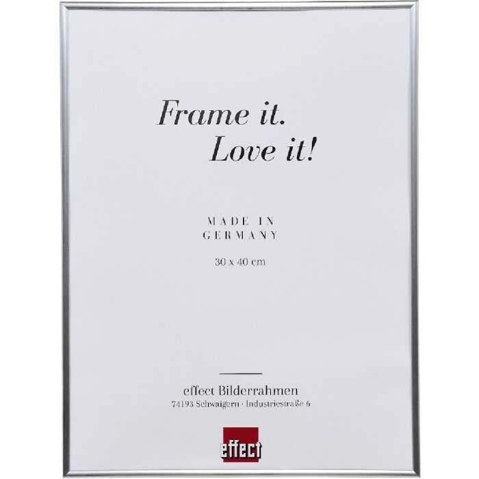 Ramă foto din plastic Art argint 60x80 cm cu sticlă de muzeu