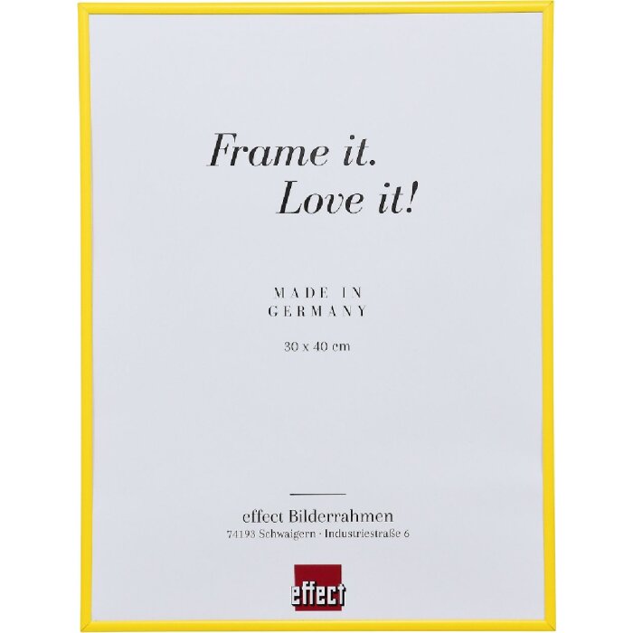 Effect Kunststoffrahmen Art gelb 59,4x84,1 cm Museumsglas