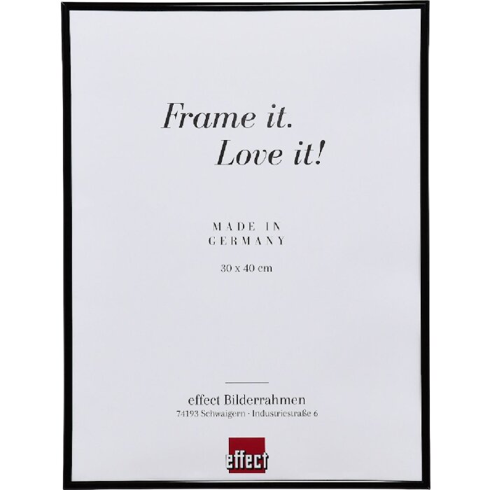 Effect Kunststoffrahmen Art schwarz 10,5x14,8 cm Museumsglas