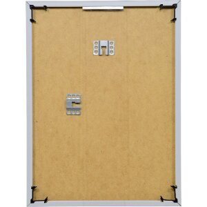 Ramă foto din plastic efect Art argint, 61x91,5 cm, cu sticlă de muzeu