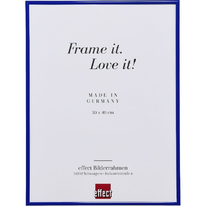 Effect Kunststoffrahmen Art blau 61x91,5 cm Museumsglas
