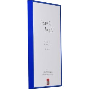 Effect Quadro Aluminium-Bilderrahmen 18x32 cm blau mit Museumsglas