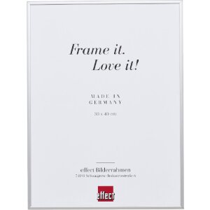 Effect Aluminium-Bilderrahmen Quadro 25x50 cm silber mit...