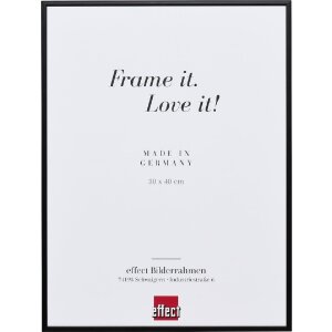 Effect Quadro Aluminium Bilderrahmen 60x90 cm schwarz mit...