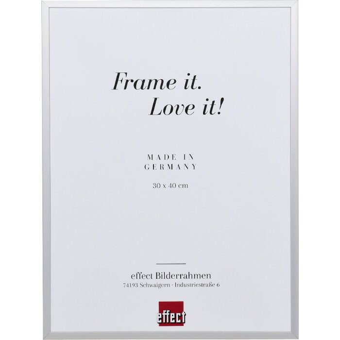 Rama foto din aluminiu serie 2, sticlă de muzeu argintie 50x75 cm