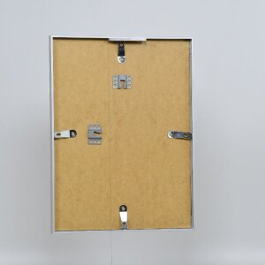 Rama foto din aluminiu serie 2, sticlă de muzeu argintie 50x75 cm