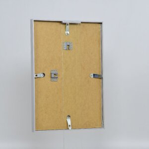 Rama foto din aluminiu serie 2, sticlă de muzeu argintie 50x75 cm