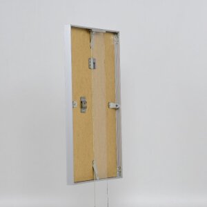 Rama foto din aluminiu serie 2, sticlă de muzeu argintie 50x75 cm