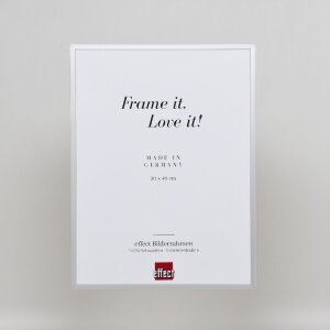 Rama foto din aluminiu serie 2, sticlă de muzeu argintie 50x75 cm