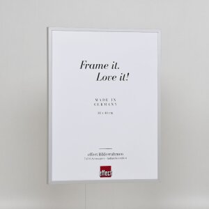 Rama foto din aluminiu serie 2, sticlă de muzeu argintie 50x75 cm