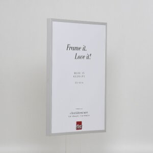 Rama foto din aluminiu serie 2, sticlă de muzeu argintie 50x75 cm