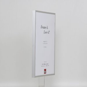 Rama foto din aluminiu serie 2, sticlă de muzeu argintie 50x75 cm