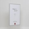Rama foto din aluminiu serie 2, sticlă de muzeu argintie 50x75 cm