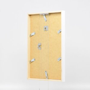 Effect Holzrahmen Profil 35 weiß 25x60 cm Museumsglas