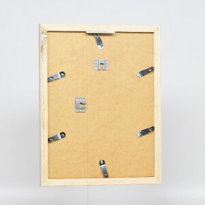 Effect Holz-Bilderrahmen Profil 41 Silber 13x13 cm Museumsglas