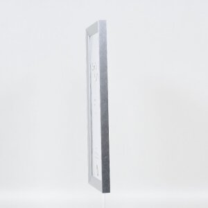 Effect Holz-Bilderrahmen Profil 41 Silber 13x13 cm Museumsglas