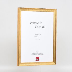 Rama foto din lemn masiv cu efect anticaur, profil concav 41, 20x25 cm, sticlă de muzeu