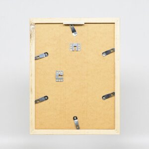 Effect Holz-Bilderrahmen Profil 41 Silber 20x28 cm Museumsglas