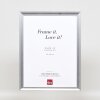 Effect Holz-Bilderrahmen Profil 41 Silber 20x28 cm Museumsglas