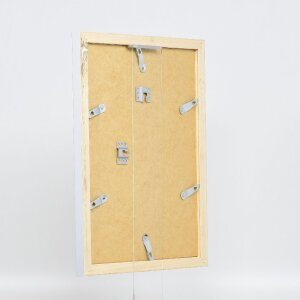 Effect Holzbilderrahmen Profil 41 Silber 25x35 cm Museumsglas