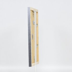 Effect Holzbilderrahmen Profil 41 Silber 25x35 cm Museumsglas