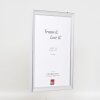 Effect Holzbilderrahmen Profil 41 Silber 25x35 cm Museumsglas