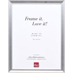 Effect Holz Bilderrahmen Profil 41 Silber 25x80 cm...