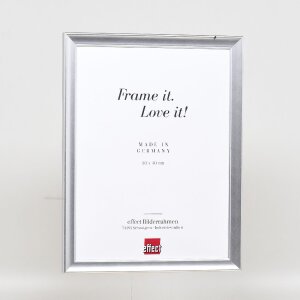 Rama foto din lemn Profil 41 argint, 35x50 cm, sticlă de muzeu