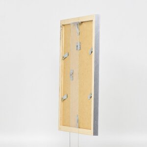 Effect Holz-Bilderrahmen Profil 41 Silber 40x50 cm Museumsglas