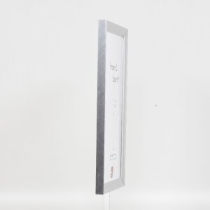 Effect Holz-Bilderrahmen Profil 41 Silber 40x50 cm Museumsglas