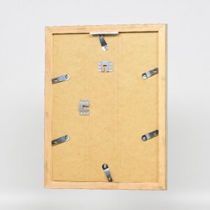 Rama foto din lemn Profil 41 Antiksilber 45x80 cm cu sticlă de muzeu