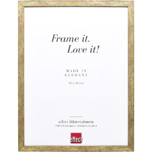 Rama foto din lemn 42 cu sticlă de muzeu antikgold 50x60 cm