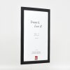 Effect Holz-Bilderrahmen Profil 43 schwarz 24x30 cm Museumsglas