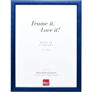 Effect Holz-Bilderrahmen Profil 43 royalblau 24x30 cm...