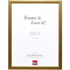 effect Holz-Bilderrahmen Profil 43 gold 25x50 cm Museumsglas