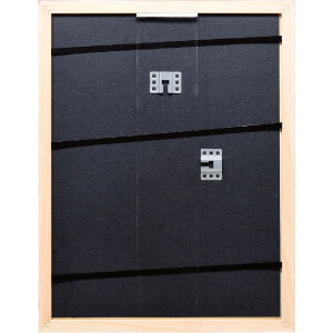 Rama foto din lemn Profil 43, roșu lucios, 25x50 cm, sticlă de muzeu